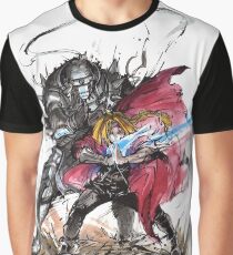 Tribute to Elric Brothers from Fullmetal Alchemist Graphic T-Shirt