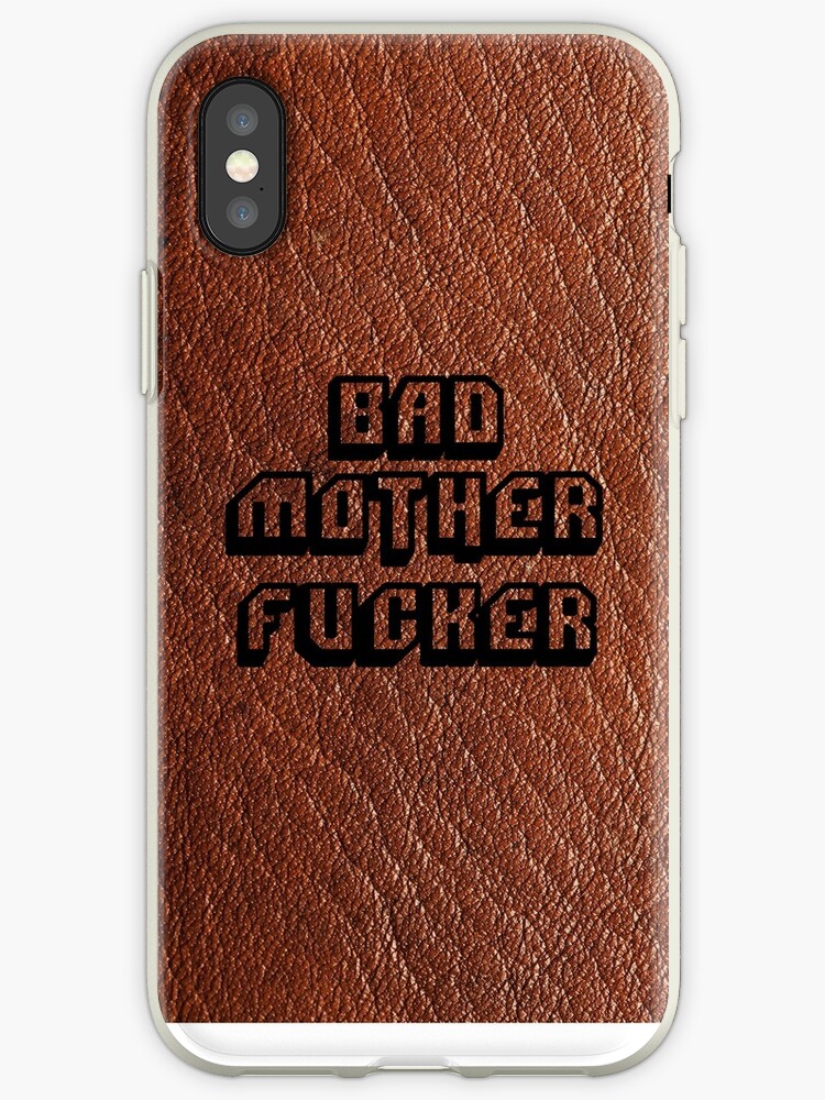 Bad Motherfucker Leather Pulp Fiction Iphone Cases Covers By