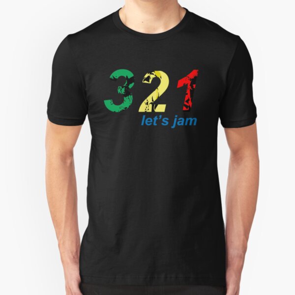 321...let's jam Slim Fit T-Shirt
