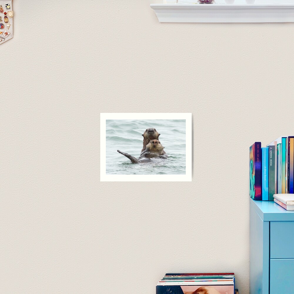 Two otters for the price of one Art Print