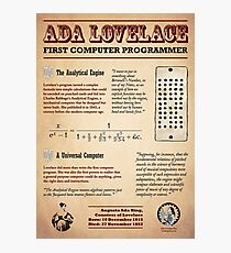 Lámina fotográfica Ada Lovelace: primera programadora de computadoras