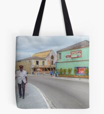 Entering Downtown Nassau from the West side in The Bahamas Tote Bag