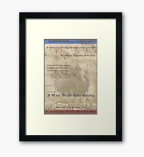 I Want To Be Your Canary Framed Print