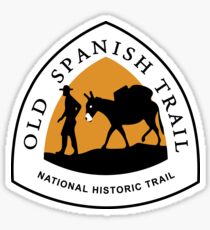 Old Spanish Trail Sign, USA Sticker