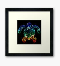 Inked Sea Turtle Framed Print