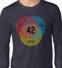 Venn Diagram: Life, the Universe & Everything Long Sleeve T-Shirt