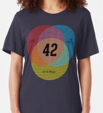 Venn Diagram: Life, the Universe & Everything Slim Fit T-Shirt