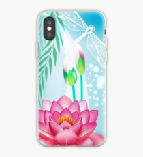 Lotus and Dragonfly iPhone Case
