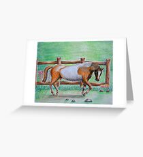 brown horse Grußkarte