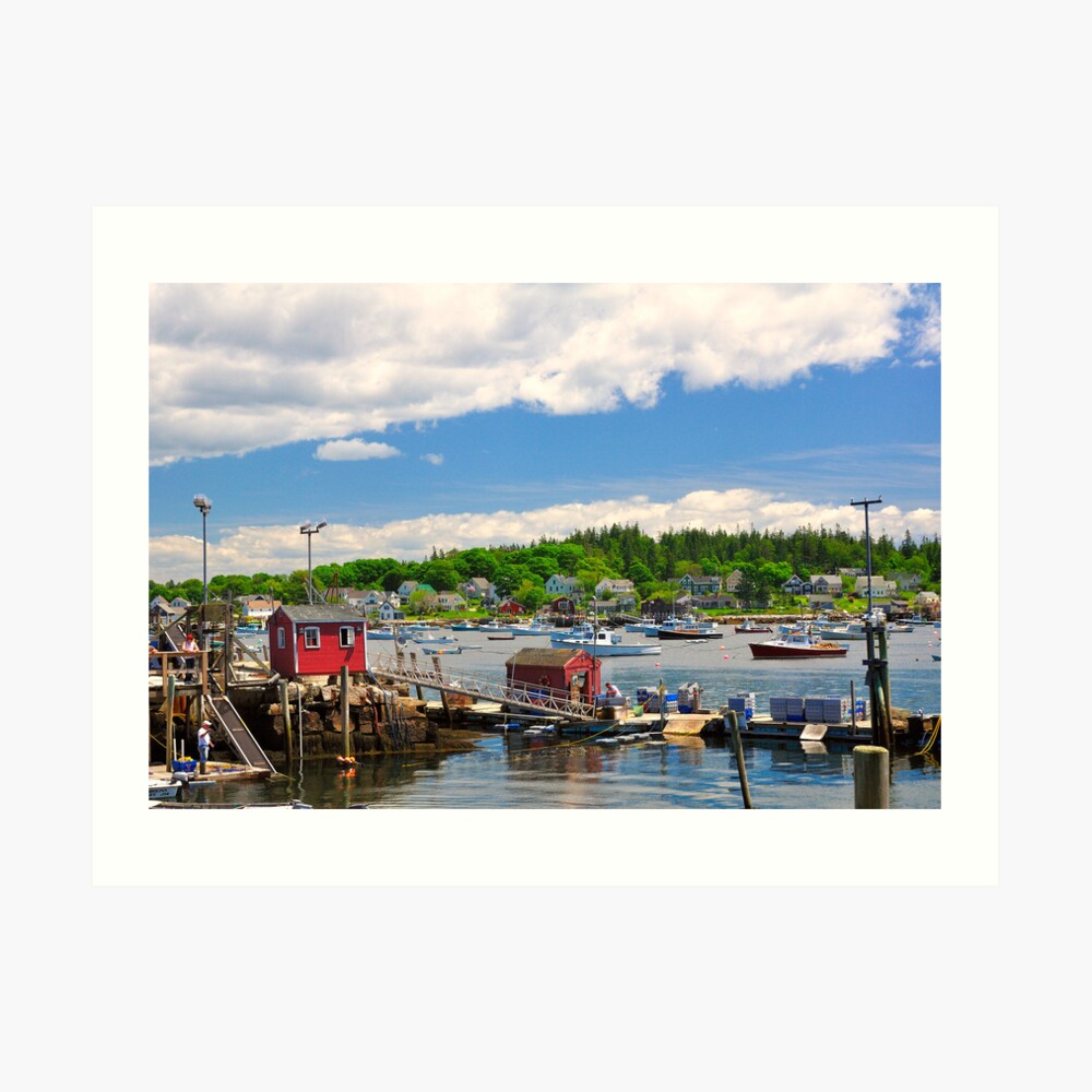 "Vinalhaven, Maine" Art Print by fauselr Redbubble