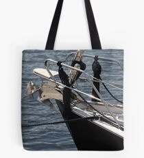 anchor on a sailing yacht Tote Bag