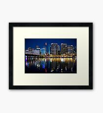 Darling Harbour at Night Framed Print