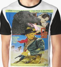 Curly Coated Retriever Art- One Eyed Jacks Movie Poster Graphic T-Shirt
