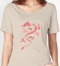 Fire Breathing Dragon - pink Women's Relaxed Fit T-Shirt