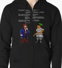 would woodchuck chuck wood Zipped Hoodie