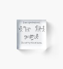 Large Animal Veterinarian Professional -- Horse Shot Acrylic Block