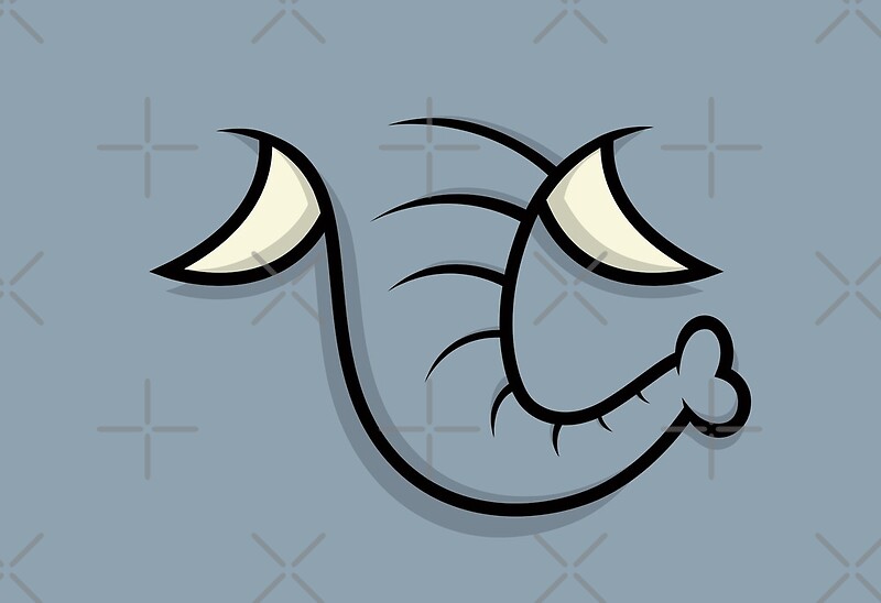 "Elephant Trunk Face Nose Mouth" by Khal1 | Redbubble