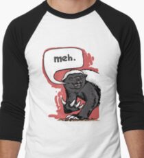 Honey Badger Meh Men's Baseball ¾ T-Shirt
