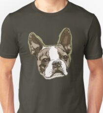 Boston Terrier Head Unisex T-Shirt