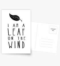 I am a Leaf on the Wind Postcards