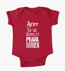 Alice In The Temple Of Pearl Garden Short Sleeve Baby One-Piece