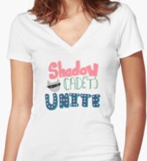 Shadow Cadets Unite! Women's Fitted V-Neck T-Shirt