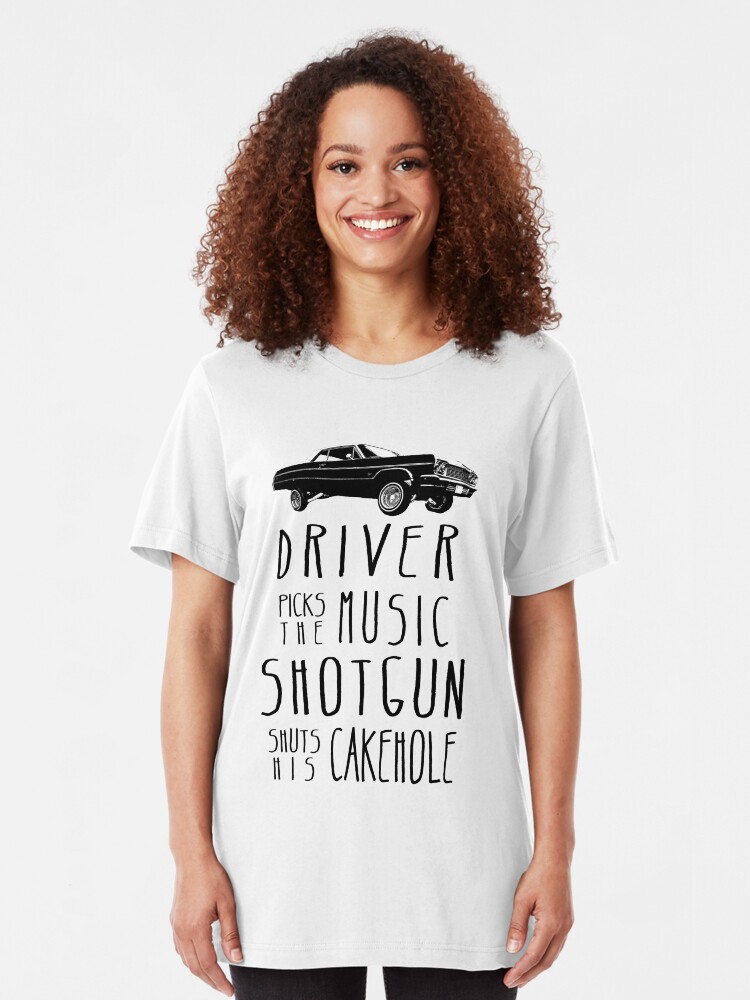 Kids Childrens Driver Picks Music Shotgun Shuts Cakehole Supernatural T-shirt