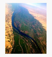 Egypt From Above - The Nile In Bright Color Photographic Print