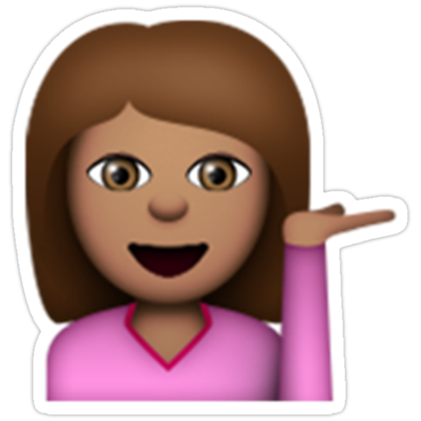  Brunette Hair Toss Emoji  Stickers by emoji  xmas Redbubble