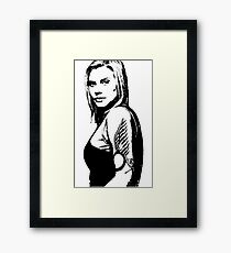Battlestar Galactica "Kara Thrace" Framed Print