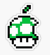 1up Apple Logo Sticker