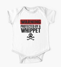 Warning Protected By A Whippet One Piece - Short Sleeve