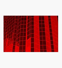 Matrix Red Photographic Print