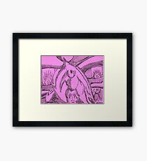 sacrificed myself again Framed Print