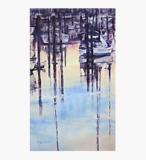 Tranquil evening in marina Photographic Print