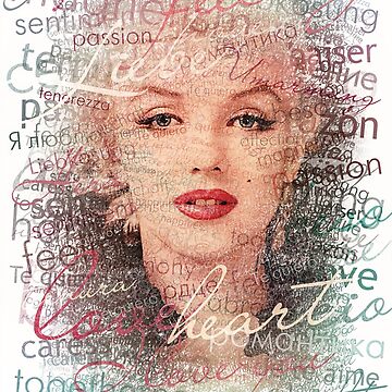 Artwork thumbnail, Marilyn Monroe - Words - D18 by DecoWords