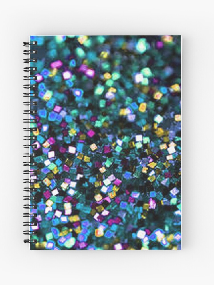 Black Glitter Tumblr inspirado | Cuaderno de espiral Black Glitter Tumblr inspirado | Cuaderno de espiral