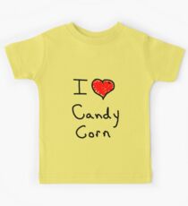 i love halloween candy corn Kids Tee
