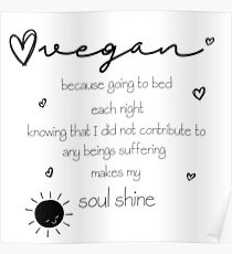 Soul Shine Vegan Poster