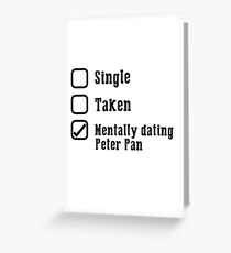 Mental Partnersuche Peter Pan Grußkarte