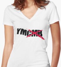 All Young Money, Fuck Cash Money! Lil Wayne YMCMB Women's Fitted V-Neck T-Shirt