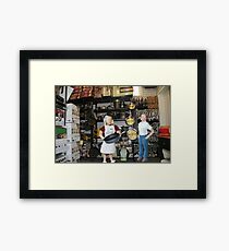 I realize you don’t approve of my new job, but do you have to keep referring to it as panhandling?? Framed Print