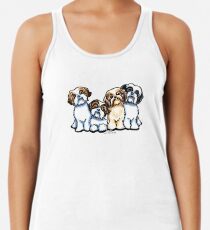 Four Shih Tzu Tanktop für Frauen