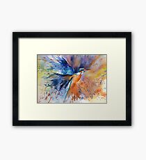 "As kingfishers catch fire..." Framed Print