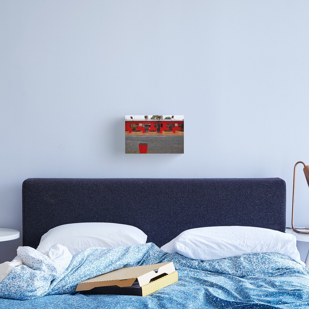 Red Buildings Canvas Print