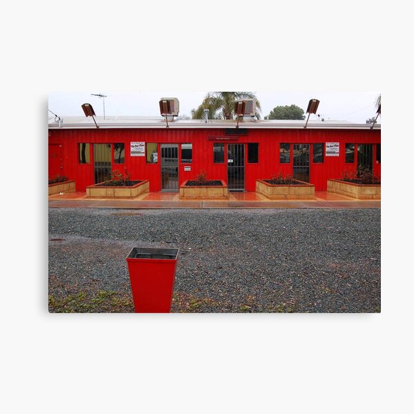 Red Buildings Canvas Print