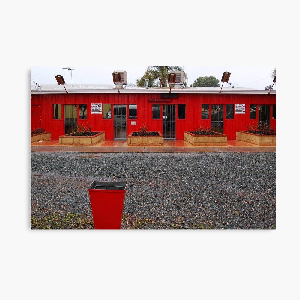 Red Buildings Canvas Print