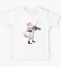 FOXY VIOLINIST Kids Tee