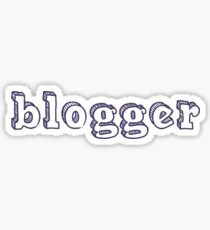 'blogger' - Ladies slouch tee & items (mugs/bags etc) Sticker