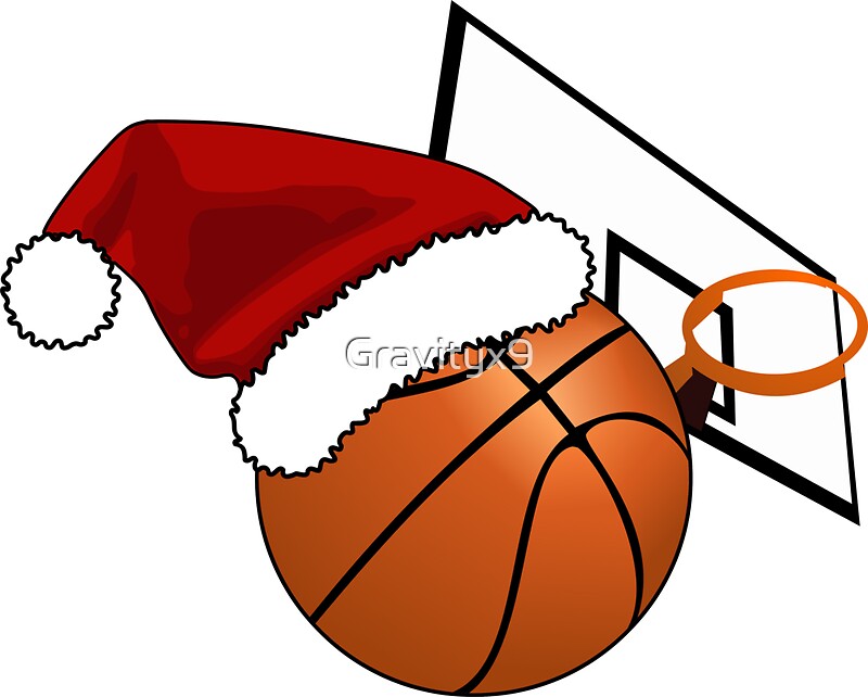 "Christmas Basketball " Stickers by Gravityx9 Redbubble